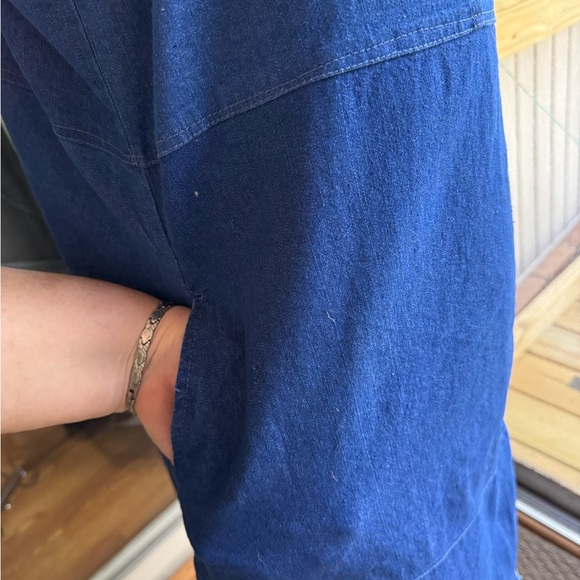 Blue Button-Down Maxi Dress - Picture 10 of 10